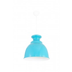 LedDevi Retro Rustik Model Modern Metal Tekli Sarkıt Turkuaz Beyaz Cafe Avize 