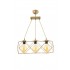 LedDevi Modern Spor Kare Geometrik 3'lü  Eskitme Metal Sarkıt Avize