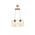 LedDevi Modern Spor Kare Geometrik İkili Eskitme Metal Sarkıt Avize